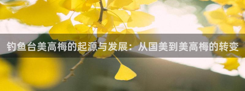 壹号大舞台娱乐app下载安装：钓鱼台美高梅的起源与发展：从国美到美高梅的转变